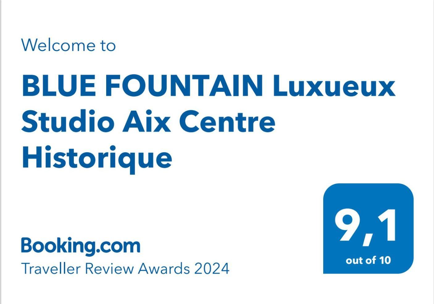Blue Fountain Luxueux Studio Aix Centre Historique -Wifi-Smart Tv- Aix-en-Provence Eksteriør billede